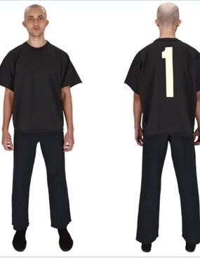 Brand new black Yeezy Vultures 1 Box Tee